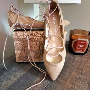 Camel Suede Chinese Laundry flats. Size 9